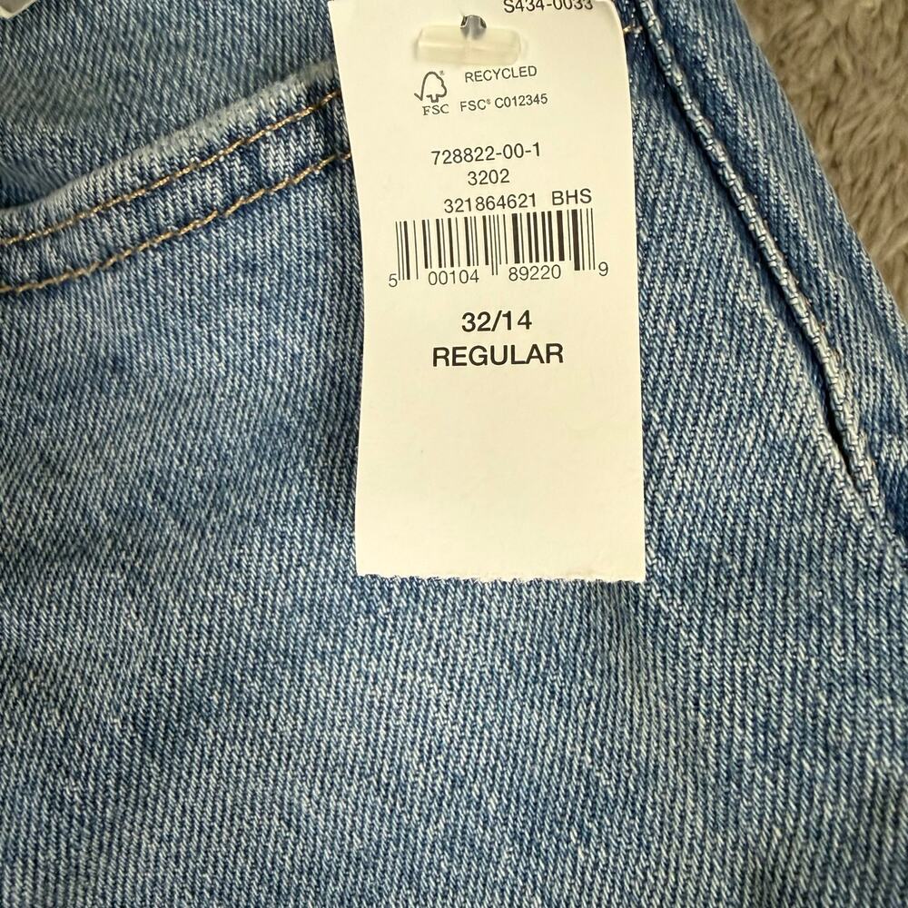 NWT Gap High Rise ’90s Slim Straight Jeans 32 14 - Picture 11 of 13